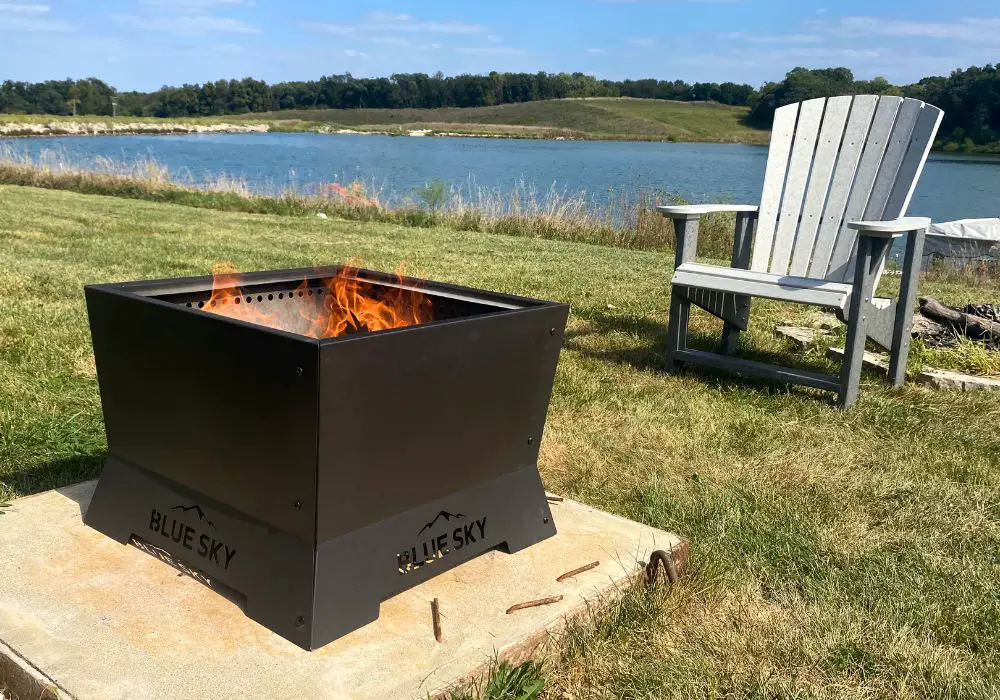 pellet fire pit from Blue Sky Outdoor Living